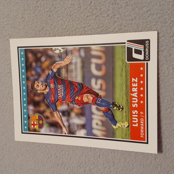 6 Soccer Cards Ching Relic Suarez Bale Ramos Gotze Donruss Goodwin - Picture 4 of 7